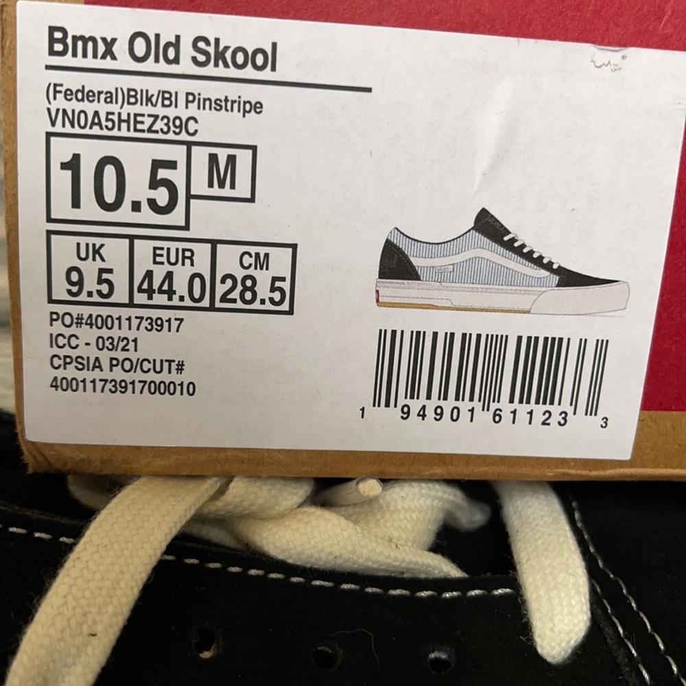 Vans Bmx Old Skool Federal Black/Bl Pinstripe MEN`S - Picture 16 of 16
